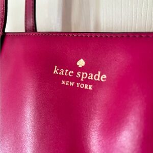 Kate Spade New York Pink Leather Large Tote Work Bag Everyday Purse